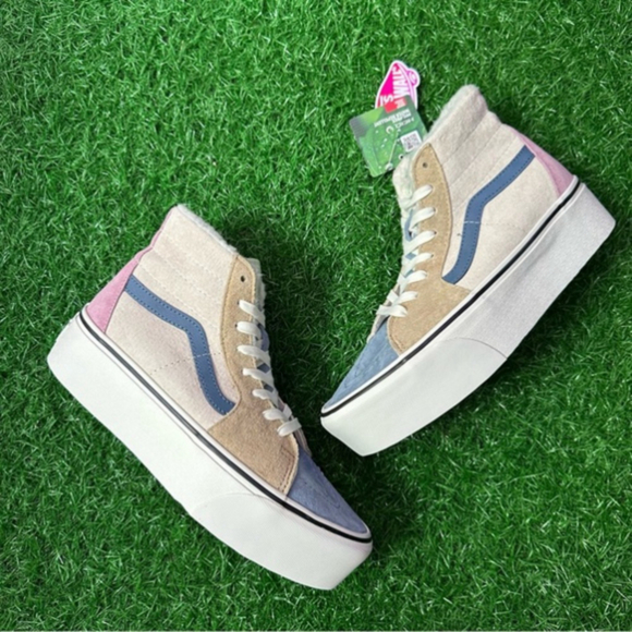 Vans Sk8 Hi Tapered Pastel Sherpa - Picture 3 of 9